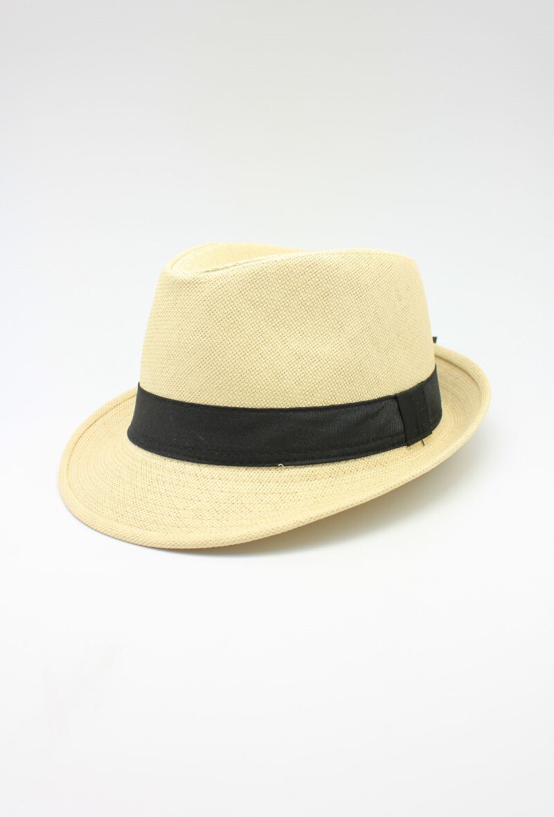 Wholesaler Hologramme Paris - Plain paper hat with small brim Gros Grain Black
