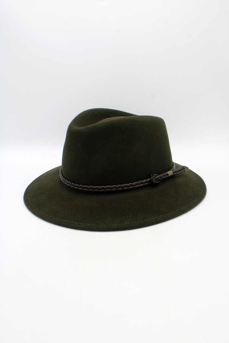 Grossista Hologramme Paris - Cappello classico liscio con nastro intrecciato e impermeabile