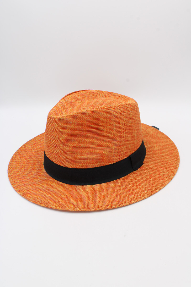 Wholesaler Hologramme Paris - Wide-brimmed Black Polyester Hat with Grosgrain