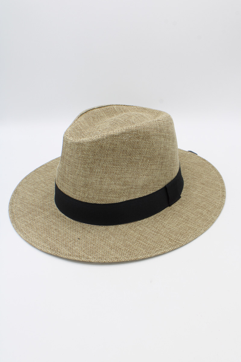 Grossiste Hologramme Paris - Chapeau large en Polyester Gros grain Noir