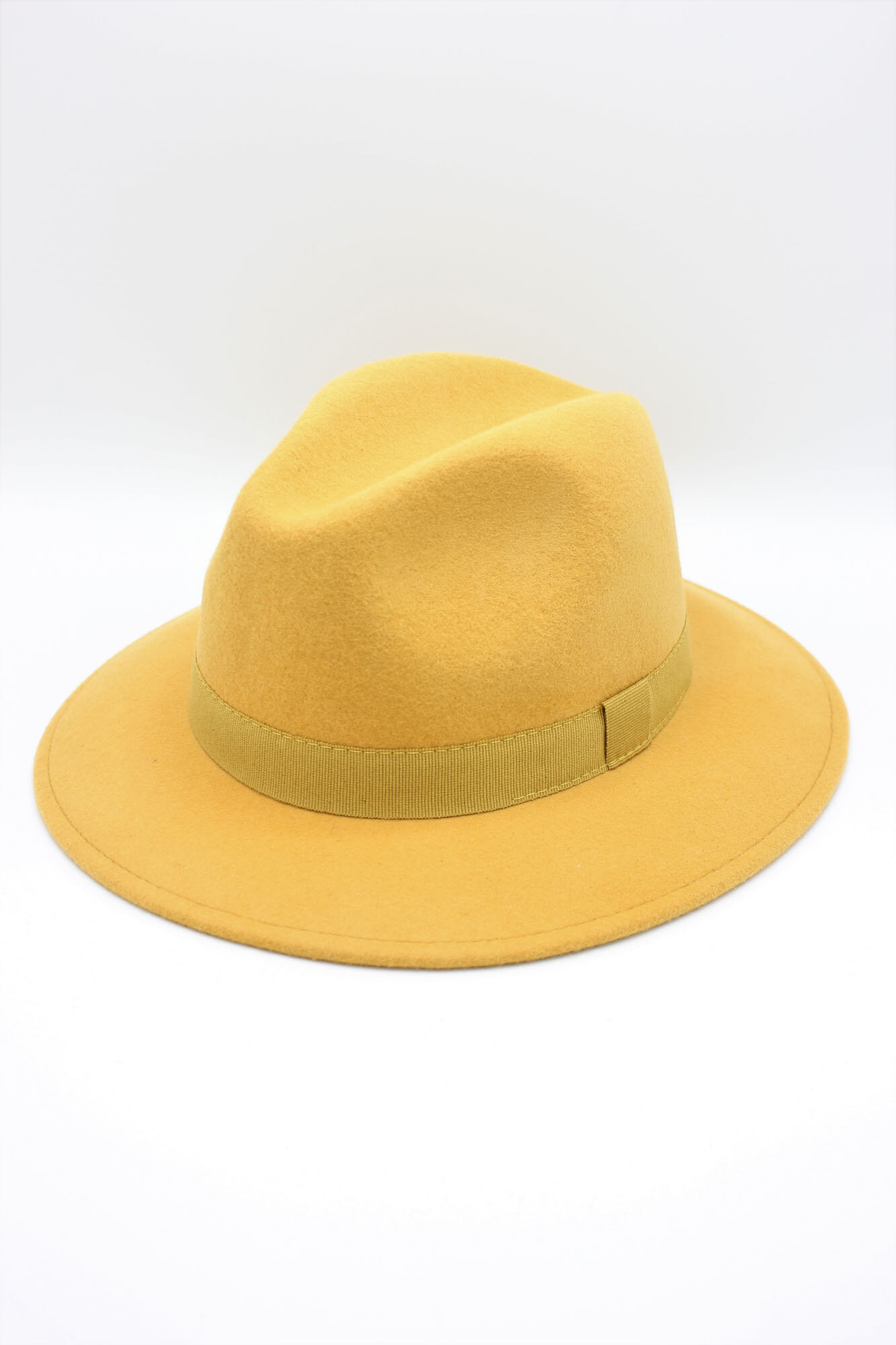 Grossista Hologramme Paris - Fedora italiano in pura lana classica con nastro