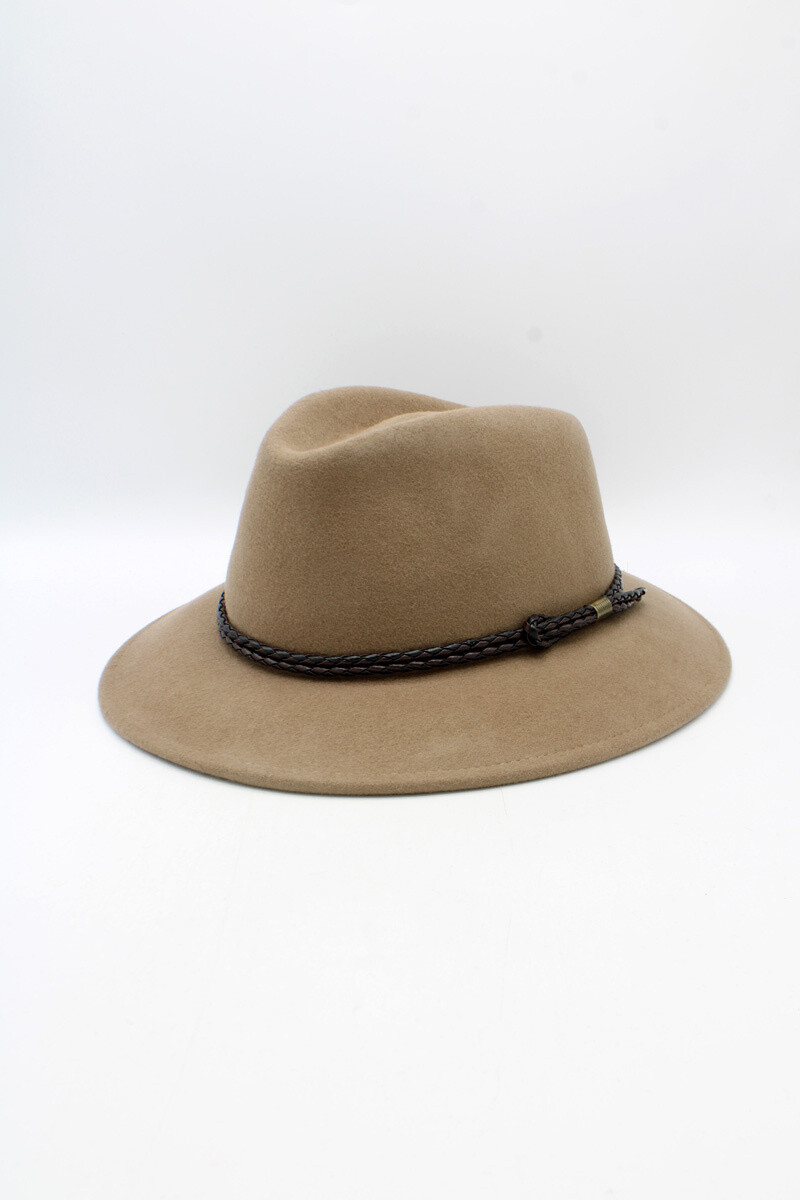 Grossista Hologramme Paris - Cappello classico liscio con nastro intrecciato e impermeabile