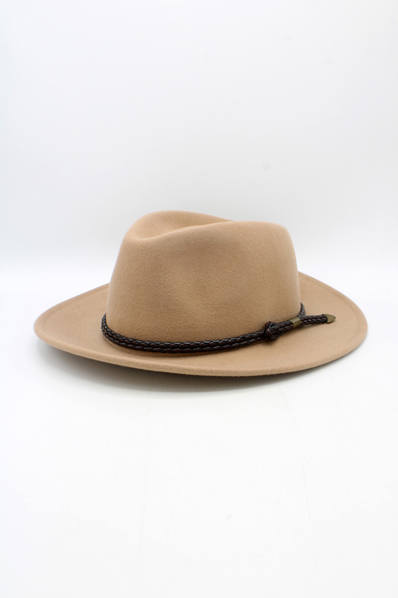 Grossista Hologramme Paris - Cappello classico liscio con nastro intrecciato e impermeabile