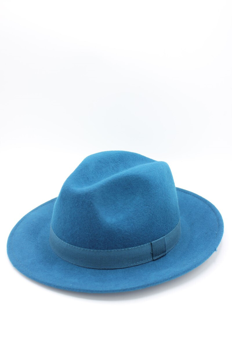 Grossiste Hologramme Paris - Fedora Italien en laine Nouveau-Art.01 Petrol
