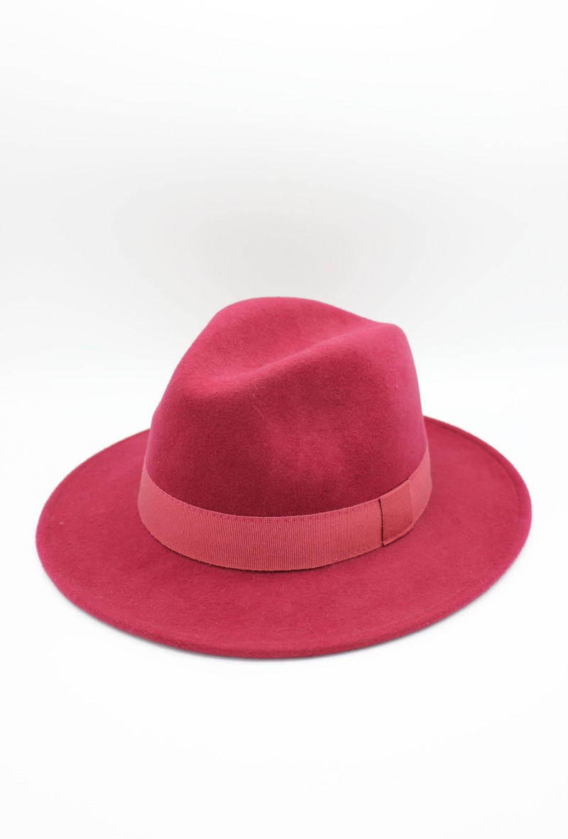 Grossiste Hologramme Paris - Chapeau Italien en pure laine Waterproof Crushable avec ruban Grossiste Hologramme Paris - Chapeau Italien en pure laine Waterproof Crushable avec ruban