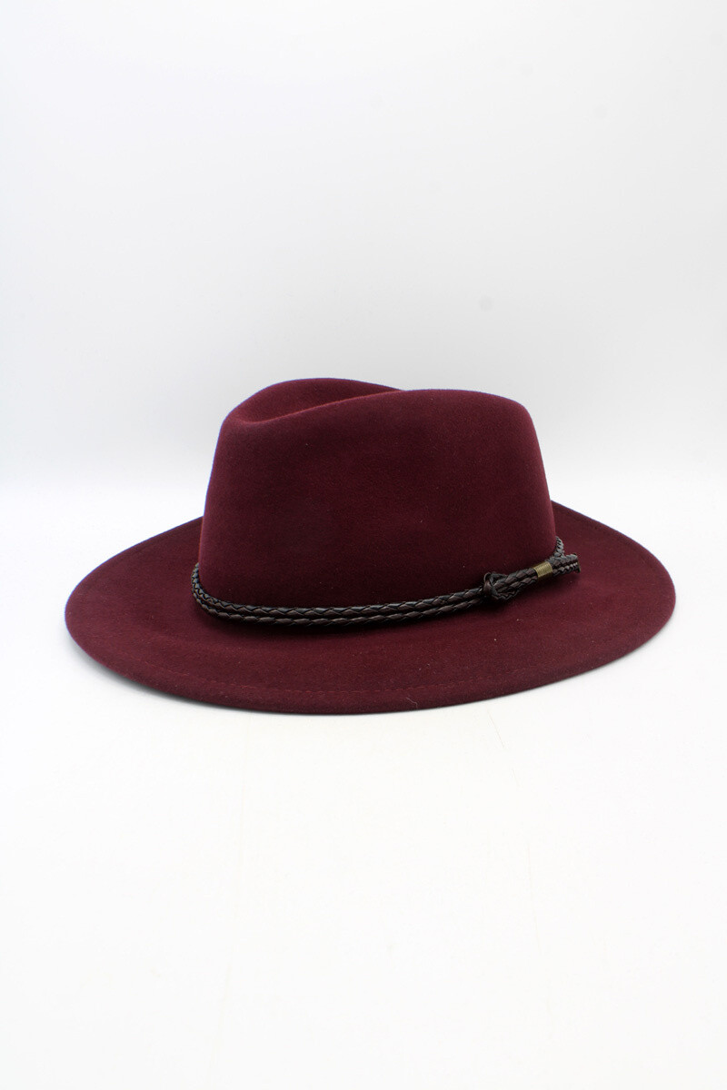 Grossista Hologramme Paris - Cappello classico liscio con nastro intrecciato e impermeabile
