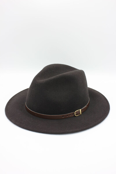 Grossiste Hologramme Paris - Fedora Italien en pure laine Art.02 Marron Grossiste Hologramme Paris - Fedora Italien en pure laine Art.02 Marron