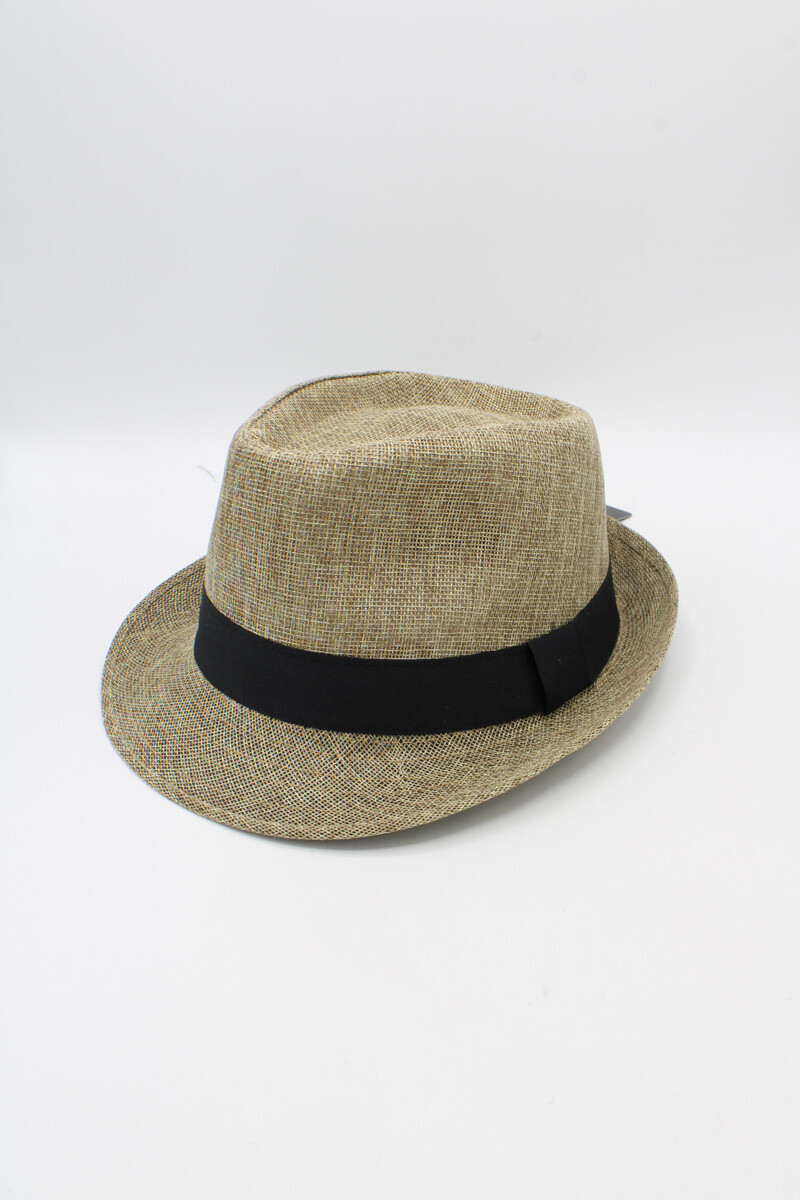 Wholesaler Hologramme Paris - Black Polyester Small Brim Hat with Grosgrain Ribbon