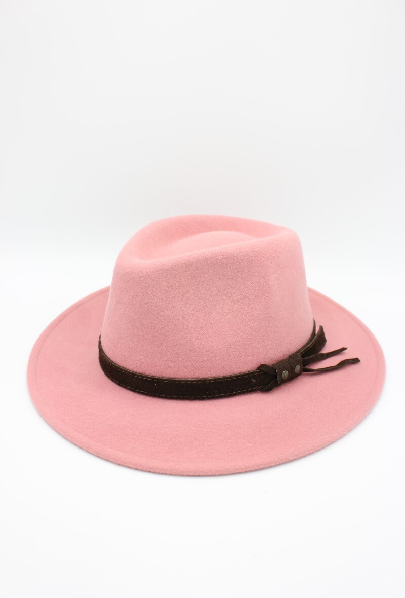 Grossiste Hologramme Paris - Chapeau Italien en pure laine Waterproof Crushable avec ceinture