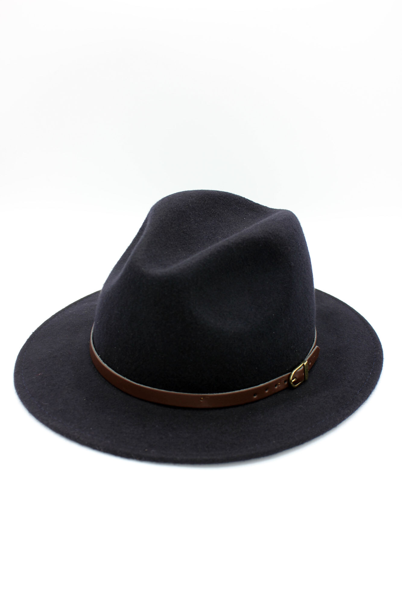 Grossista Hologramme Paris - Fedora italiano in pura lana classica con cintura in pelle