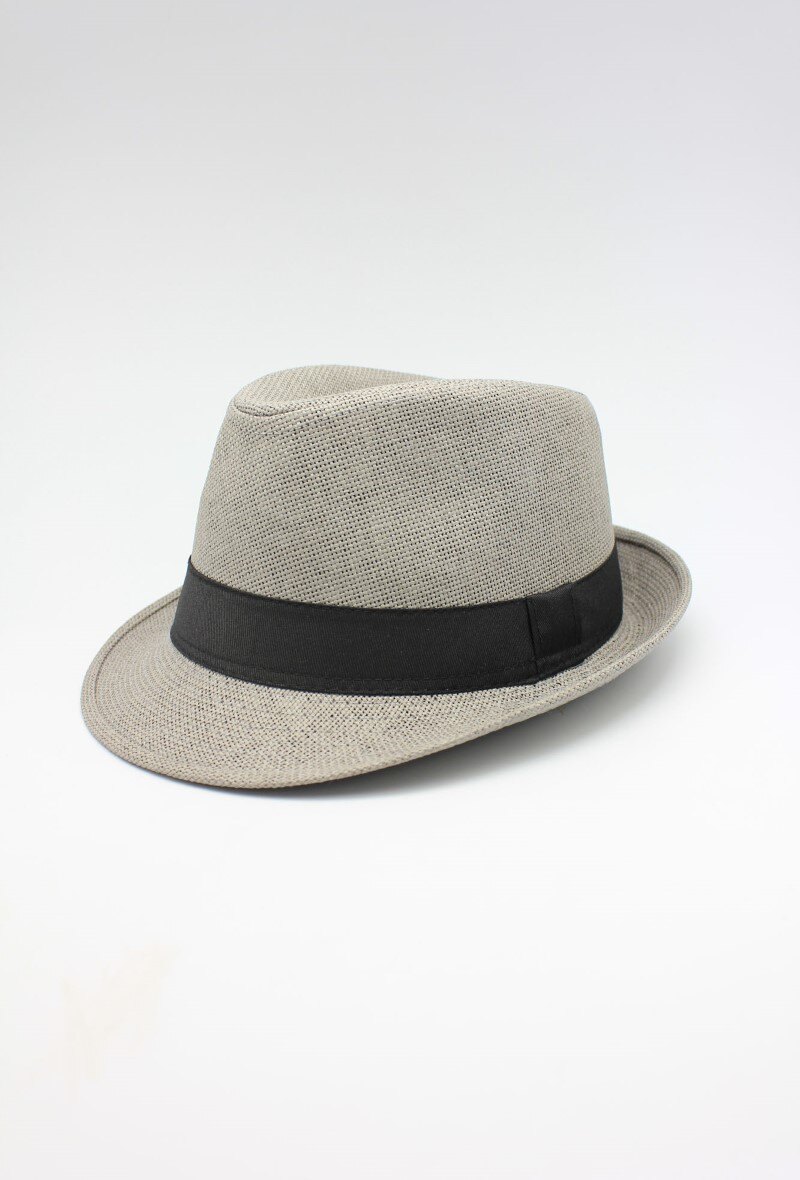 Wholesaler Hologramme Paris - Plain paper hat with small brim Gros Grain Black