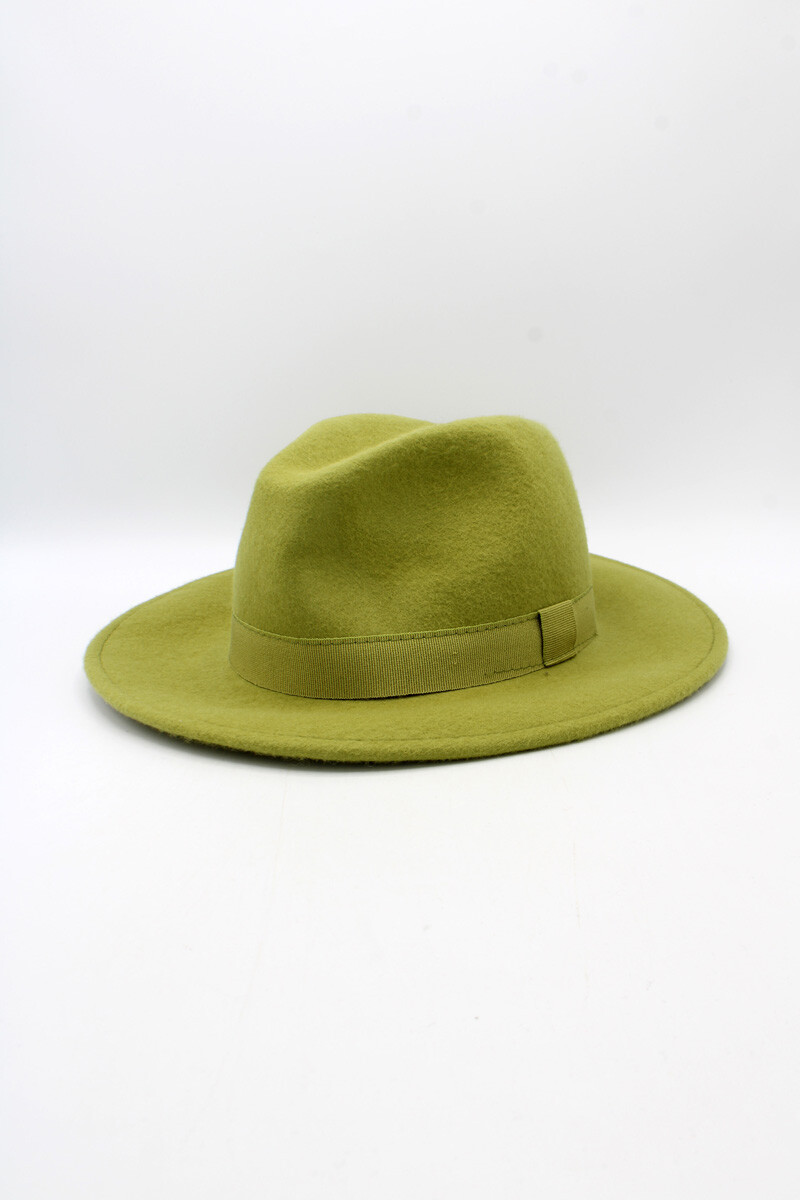Großhändler Hologramme Paris - Italienischer Fedora aus klassischer reiner Wolle mit Band