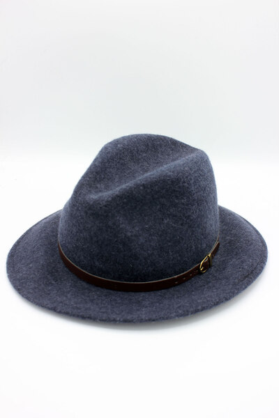 Grossiste Hologramme Paris - Fedora Italien en pure laine Art.02 Mix Marine Grossiste Hologramme Paris - Fedora Italien en pure laine Art.02 Mix Marine