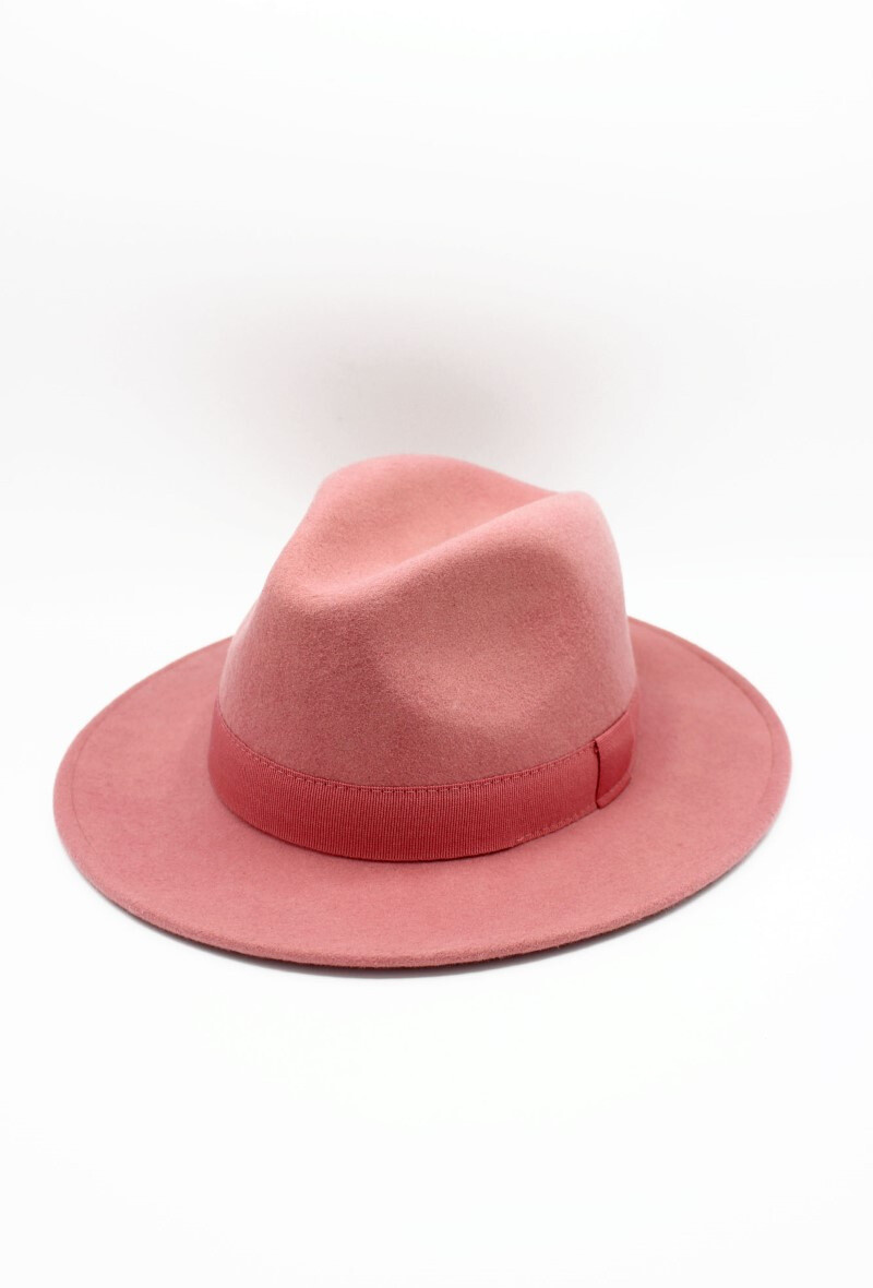 Grossiste Hologramme Paris - Chapeau Italien en pure laine Waterproof Crushable avec ruban