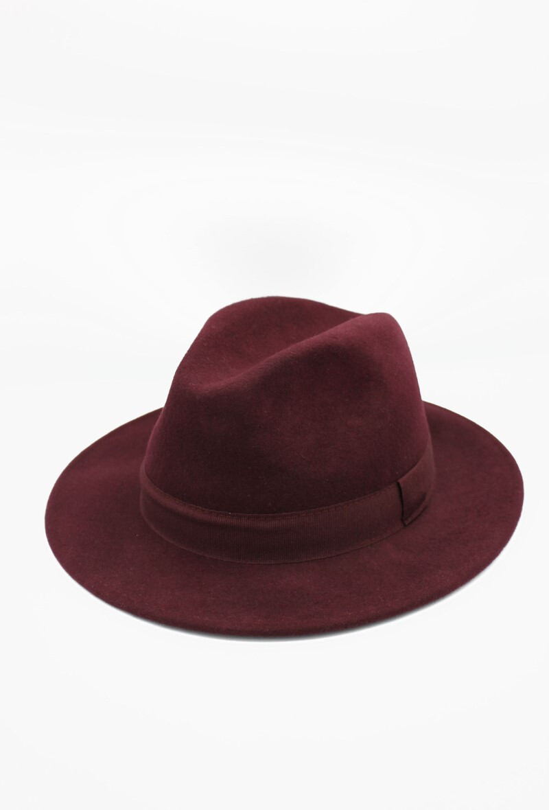 Grossiste Hologramme Paris - Chapeau Italien en pure laine Waterproof Crushable avec ruban