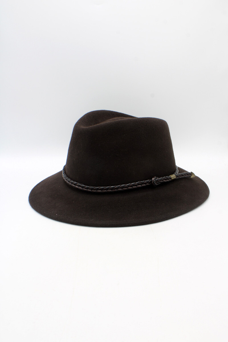 Grossista Hologramme Paris - Cappello classico liscio con nastro intrecciato e impermeabile