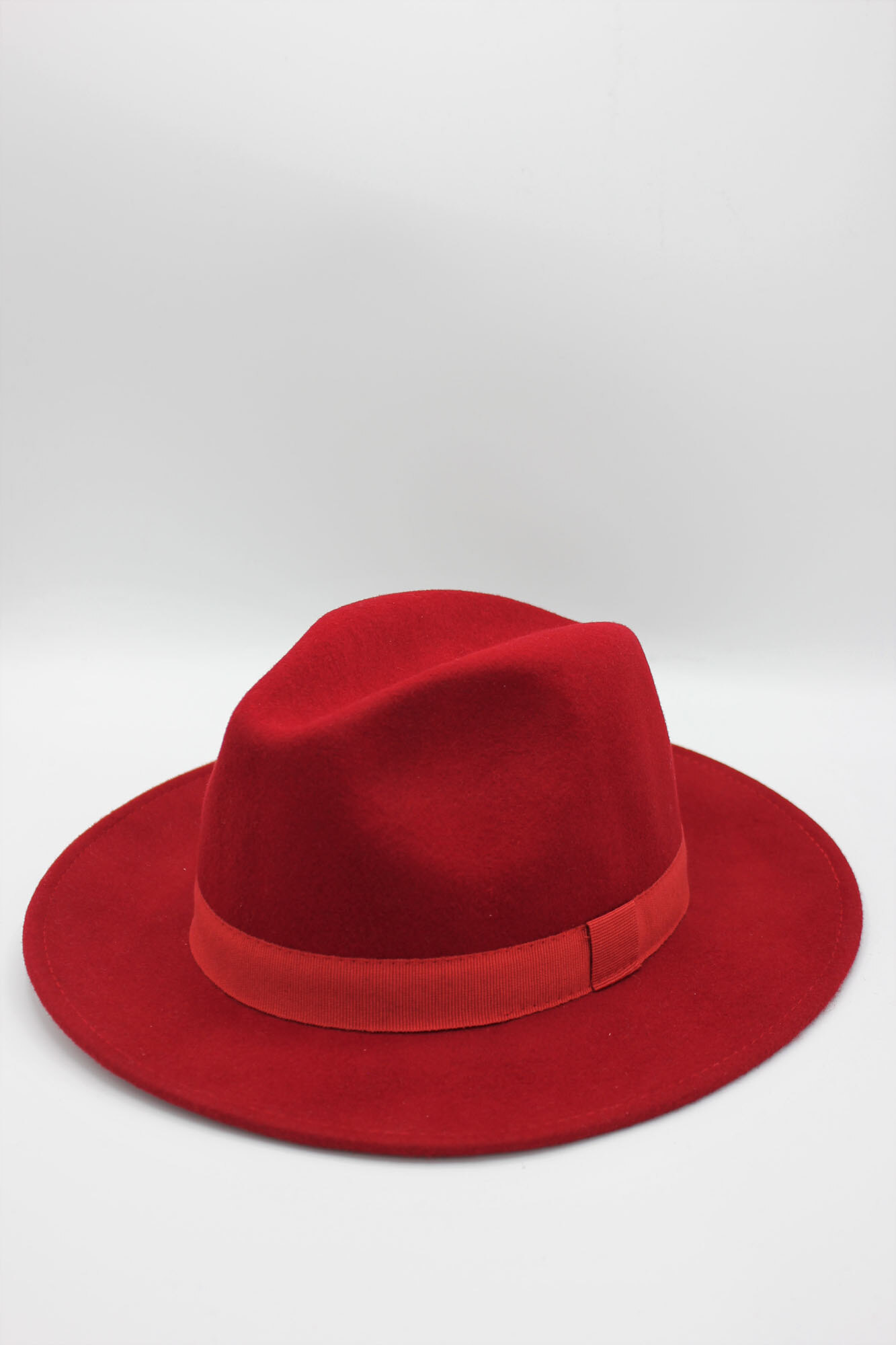 Grossista Hologramme Paris - Fedora italiano in pura lana classica con nastro