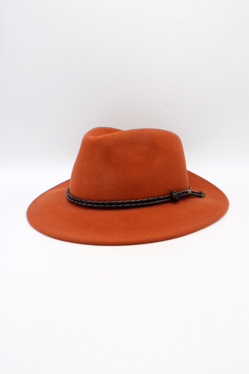 Grossista Hologramme Paris - Cappello classico liscio con nastro intrecciato e impermeabile