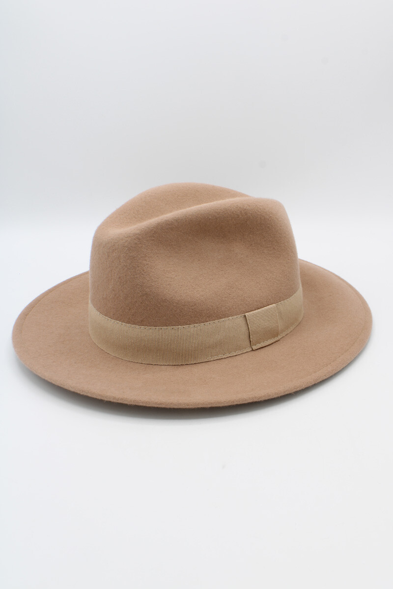 Grossista Hologramme Paris - Fedora italiano in pura lana classica con nastro