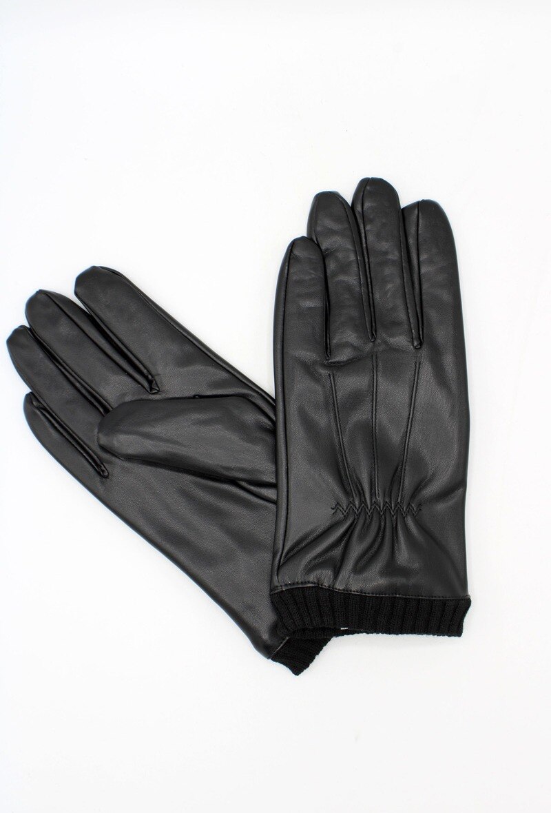 Mayorista Hologramme Paris - Guantes de cuero sintético con función táctil de pantalla