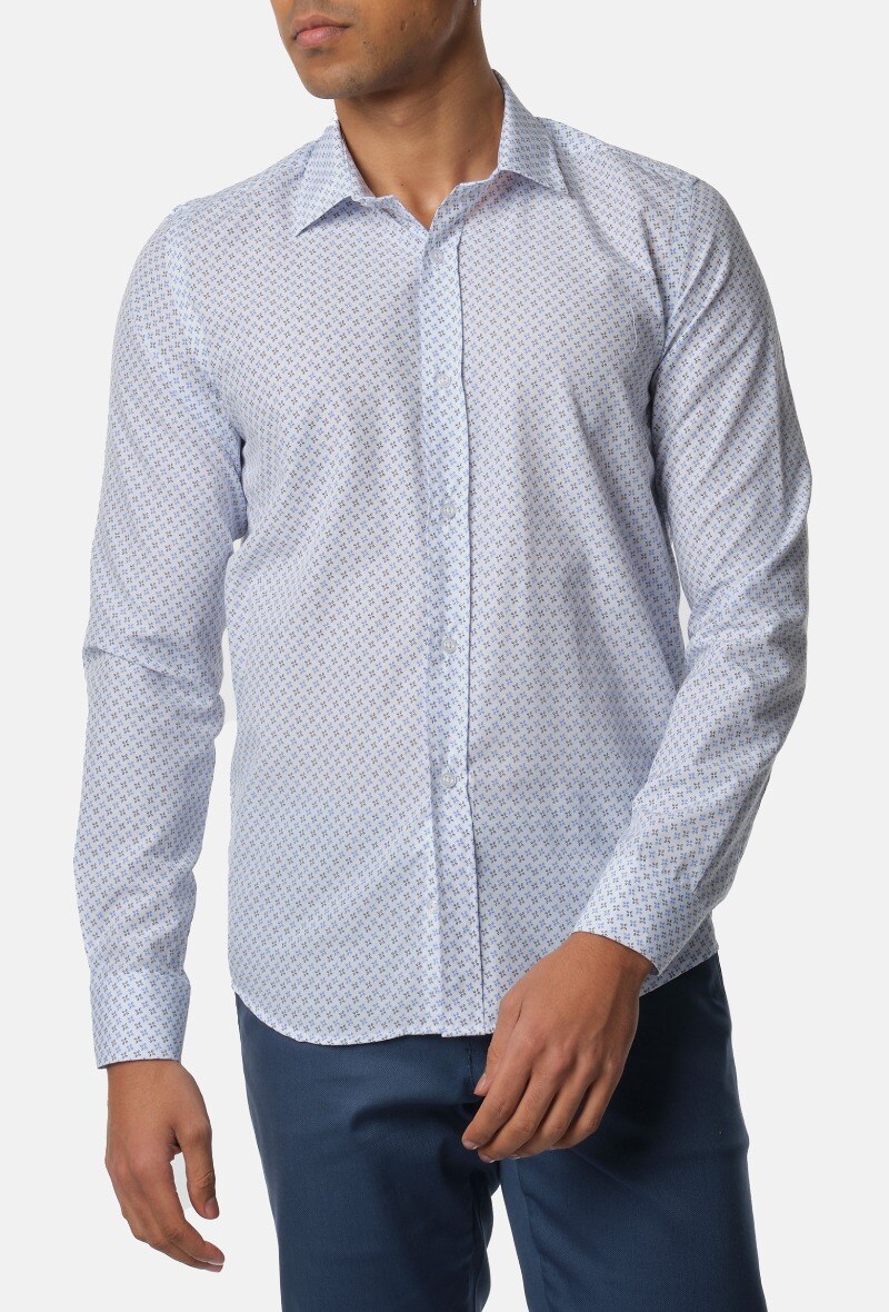 Wholesaler Hopenlife - Men's long-sleeved printed shirt