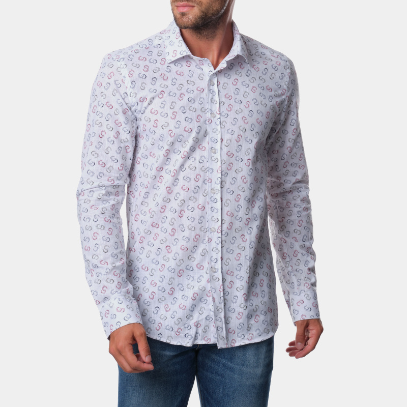 Wholesaler Hopenlife - Men's long-sleeved printed shirt