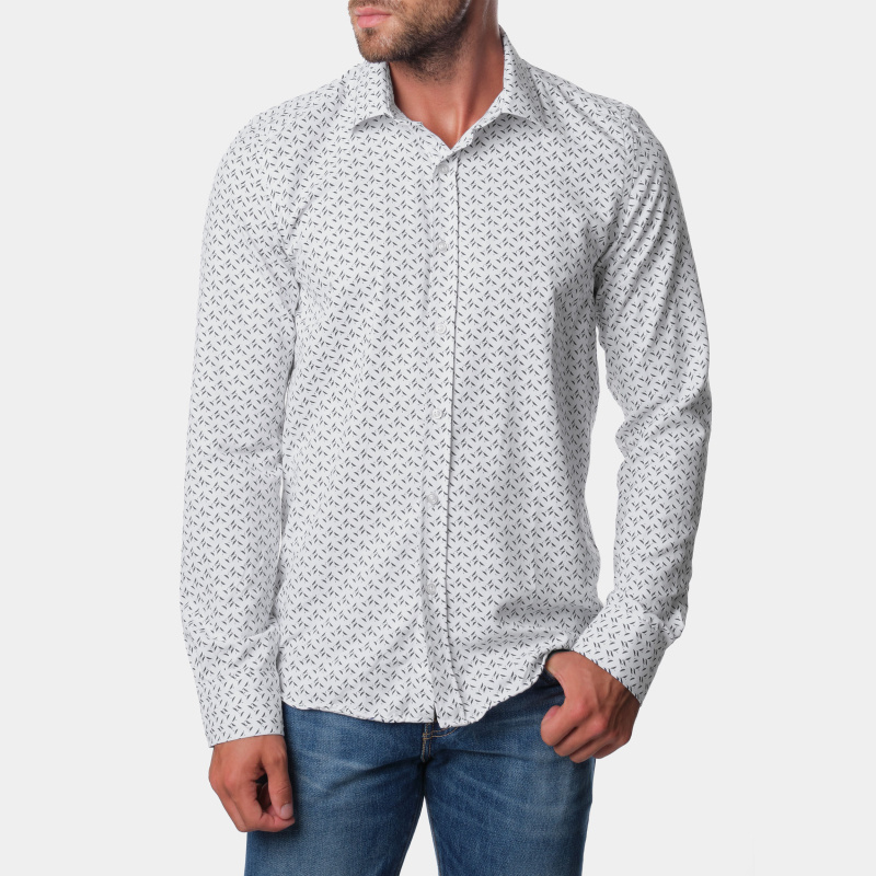 Wholesaler Hopenlife - Men's long-sleeved printed shirt