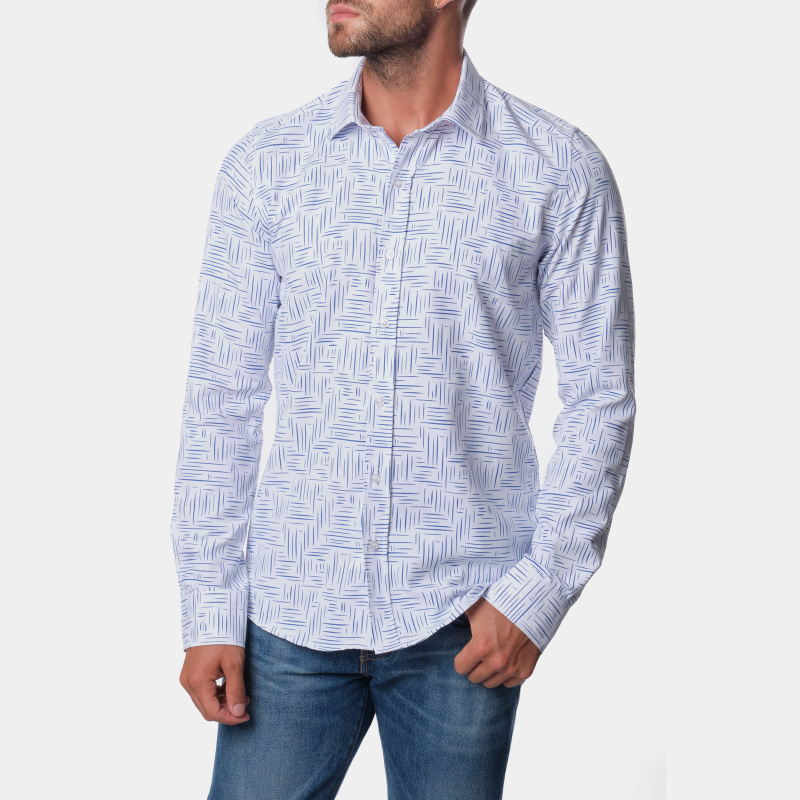 Wholesaler Hopenlife - Men's long-sleeved printed shirt