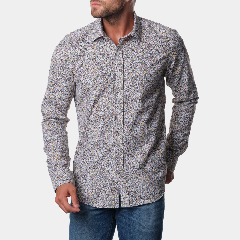 Wholesaler Hopenlife - Men's long-sleeved printed shirt