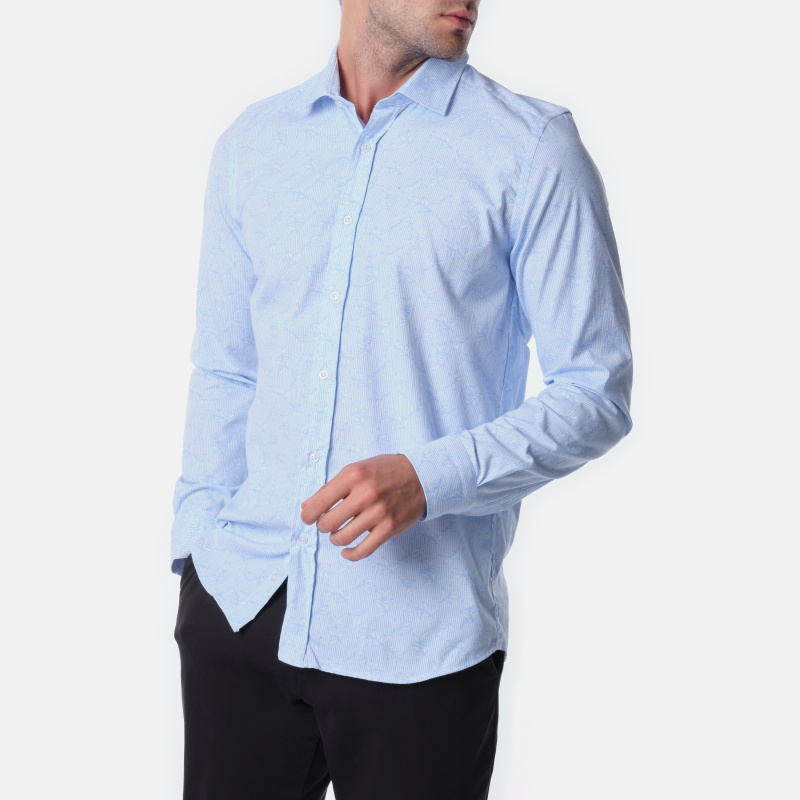Grossiste Hopenlife - Chemise manches longues imprimée