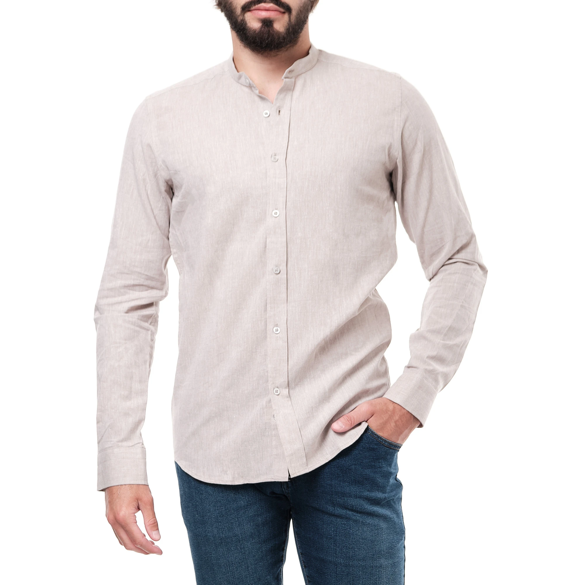 Chemise à manches longues avec un col Mao pour un style élégant et moderne.
Uni, offrant une polyvalence pour diverses occasions.
Cette chemise est composée à 50% de coton , 15% de lin et 35 % de polyester, offrant ainsi confort, légèreté et respirabilité.
Conseil de taille : Prendre sa taille habituelle pour un ajustement optimal.
Entretien : Lavage à la machine recommandé à 30°C pour préserver la qualité du tissu.
Cette chemise combine confort et style, parfaite pour un look décontracté ou semi-formel. Sa composition en coton et lin en fait un choix idéal pour les saisons plus chaudes. Ajoutez cette chemise polyvalente à votre garde-robe pour un look raffiné et confortable au quotidien.