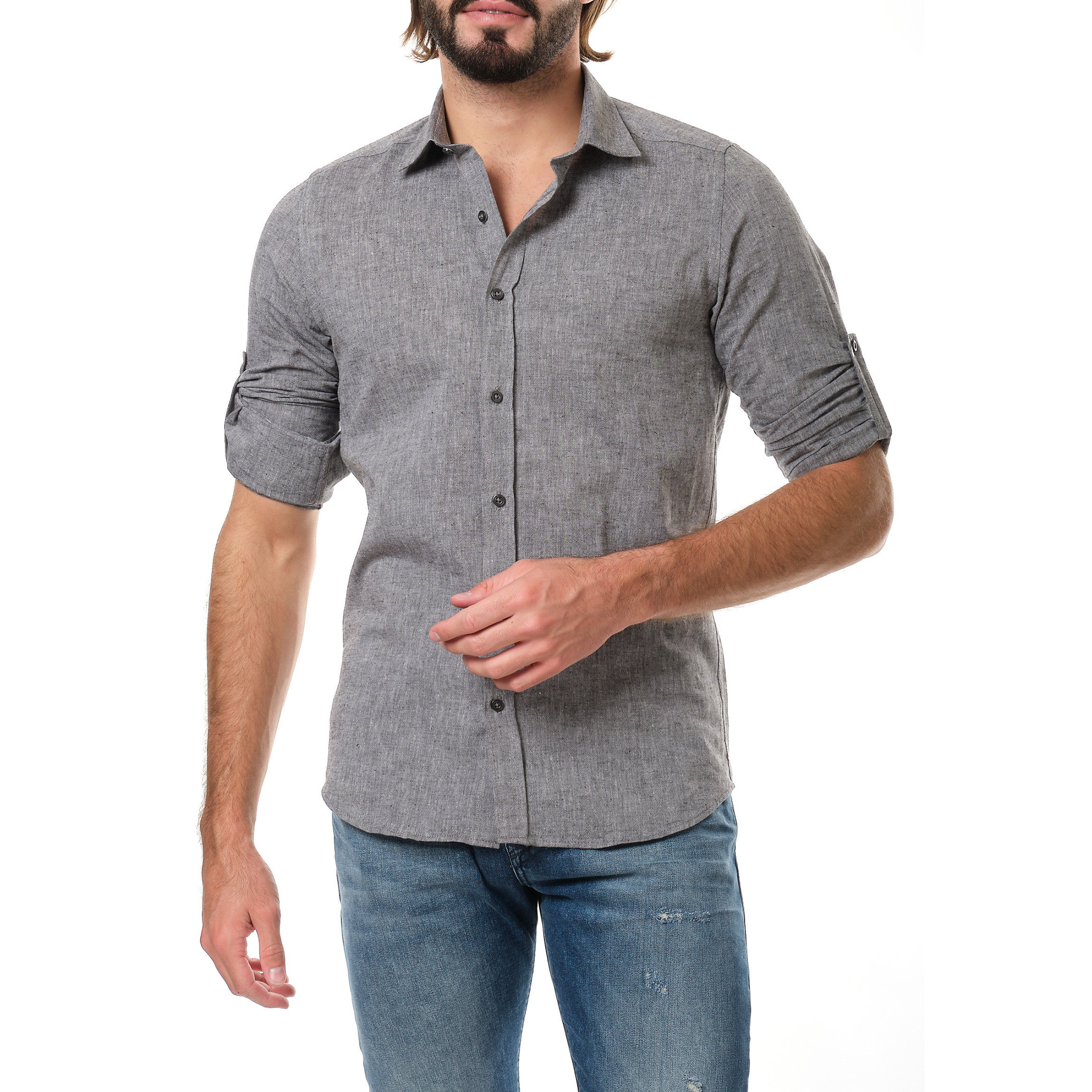Wholesaler Hopenlife - Cotton and linen shirts Long sleeves