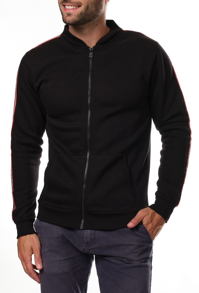 Grossiste Hopenlife - Gilet molleton fantaisie sur les manches  sweat homme