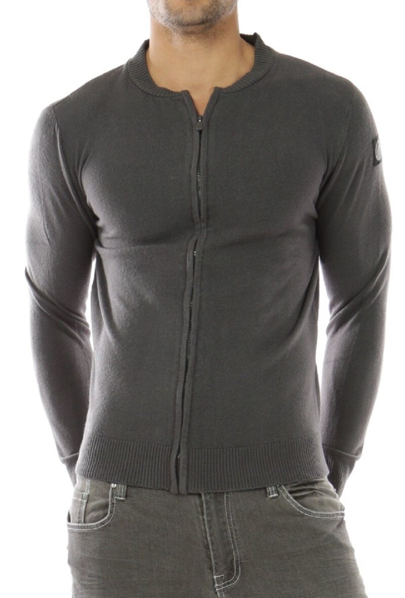 Grossista Hopenlife - Gilet a maglia fine con zip per uomo