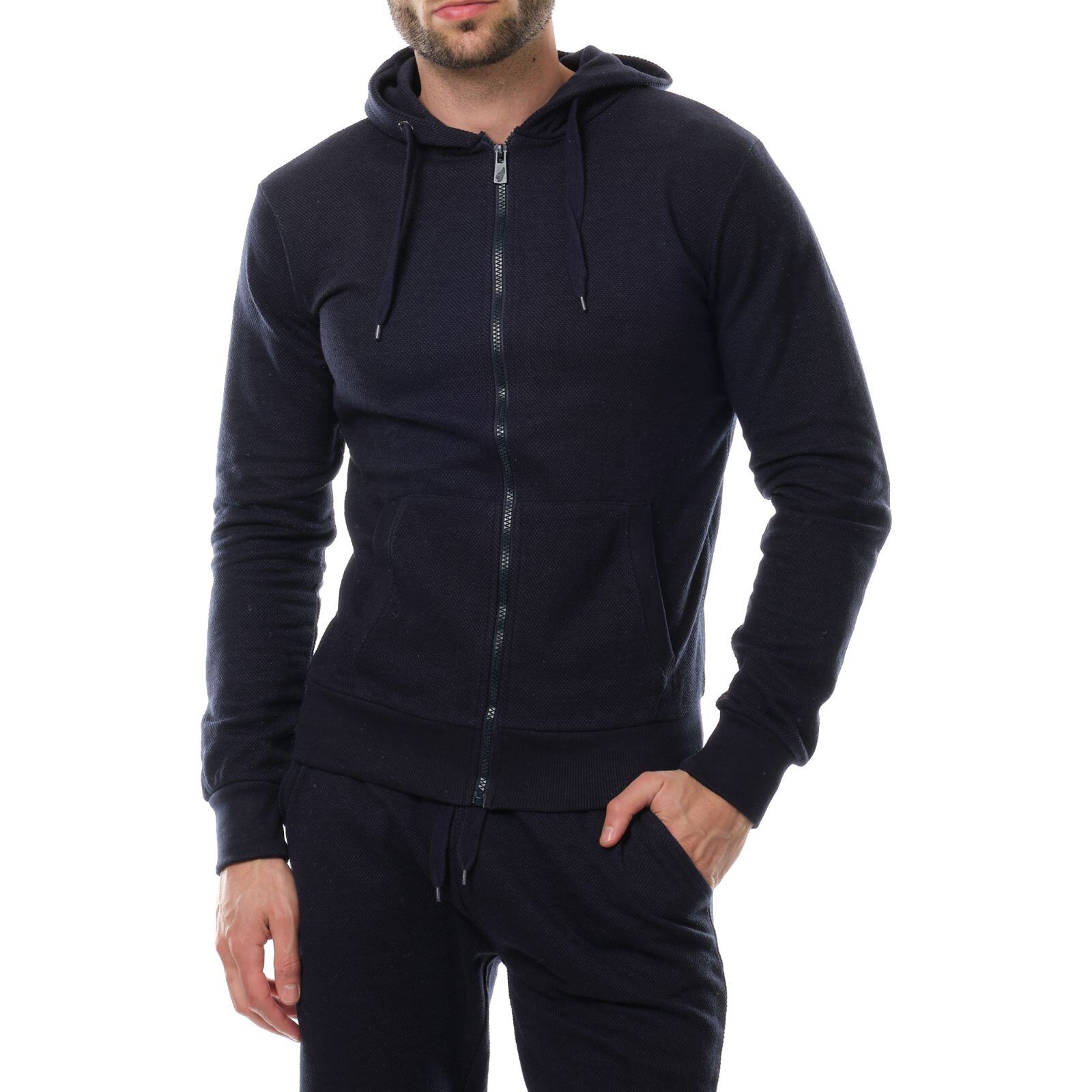 Mayorista Hopenlife - Sudadera con capucha y cremallera de punto piqué