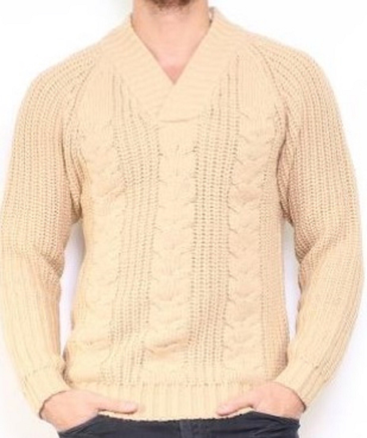 Wholesaler Hopenlife - Knit sweater with shawl collar, end of line