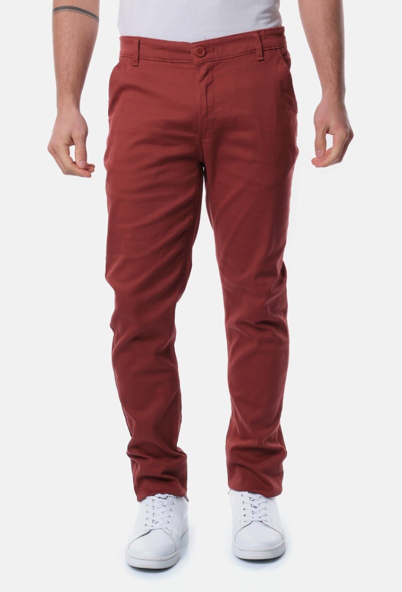 Wholesaler Hopenlife - Men's plain slit pocket chino pants