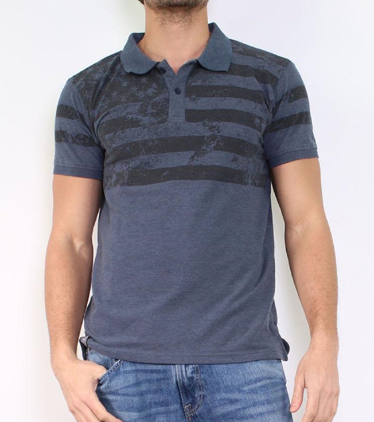 Wholesaler Hopenlife - Printed piqué knit polo