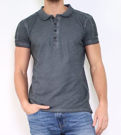 Wholesaler Hopenlife - Washed pique knit polo Wholesaler Hopenlife - Washed pique knit polo