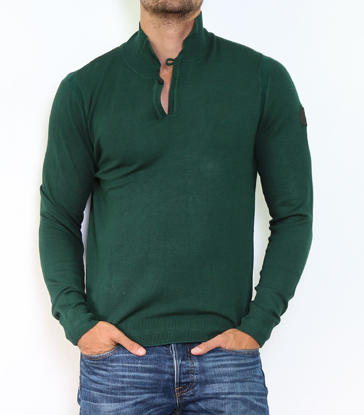 Wholesaler Hopenlife - Fine knit V-neck/polo sweater: End of series