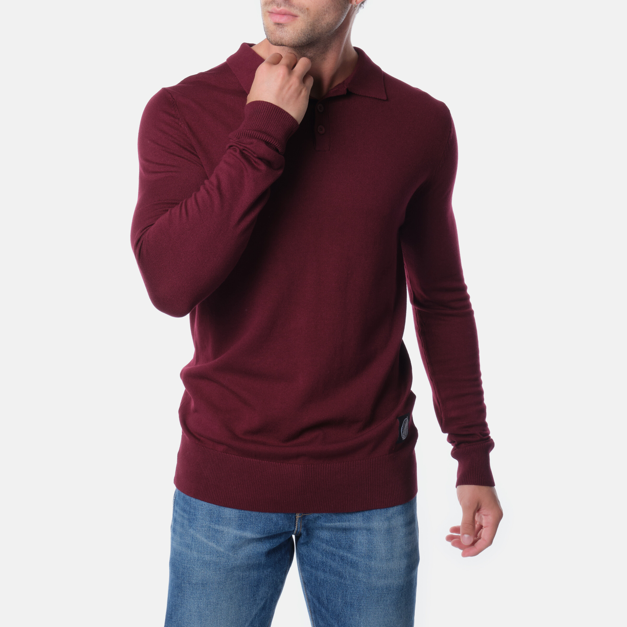 Wholesaler Hopenlife - Fine knit polo collar sweater
