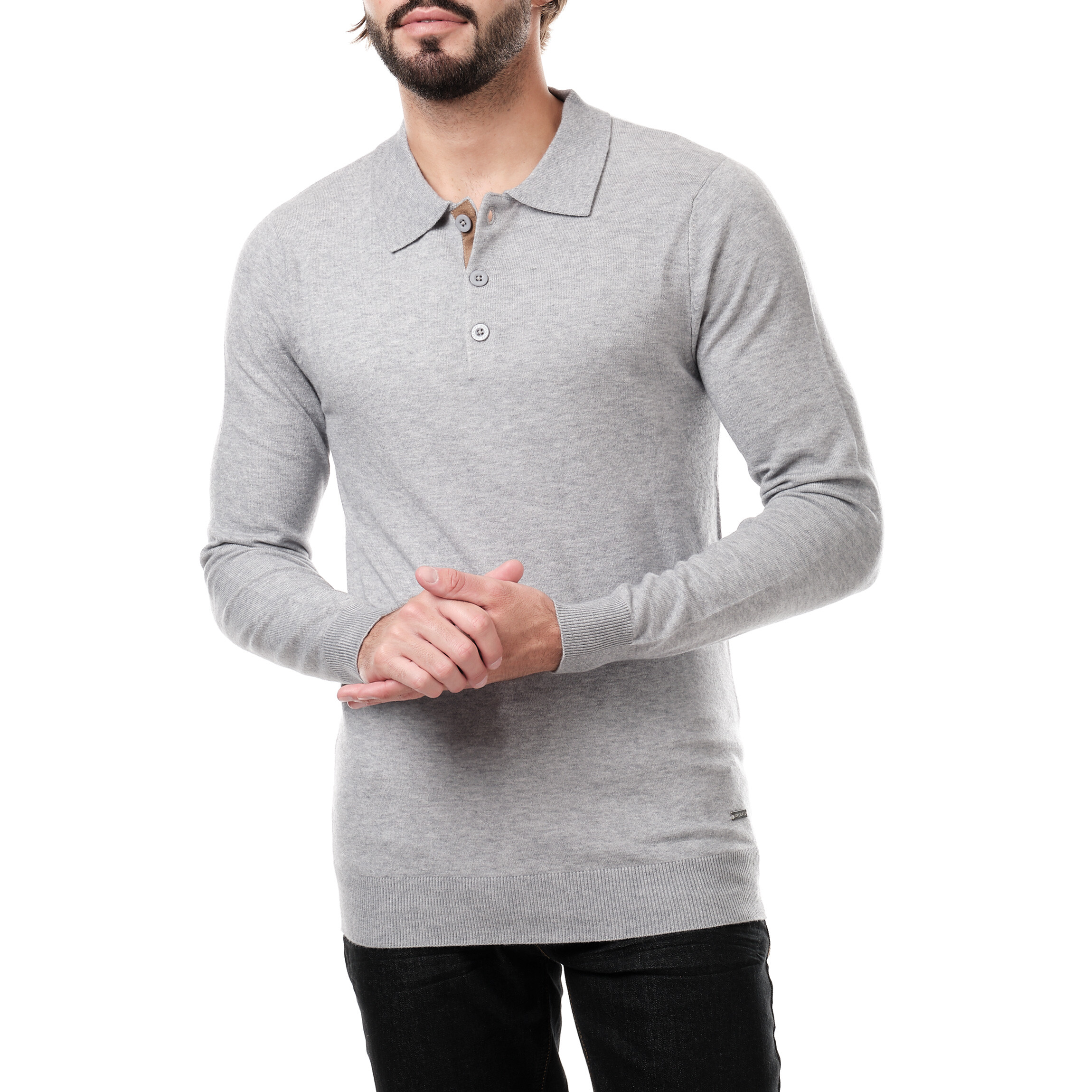 Grossiste Hopenlife - Pull fin col polo en maille