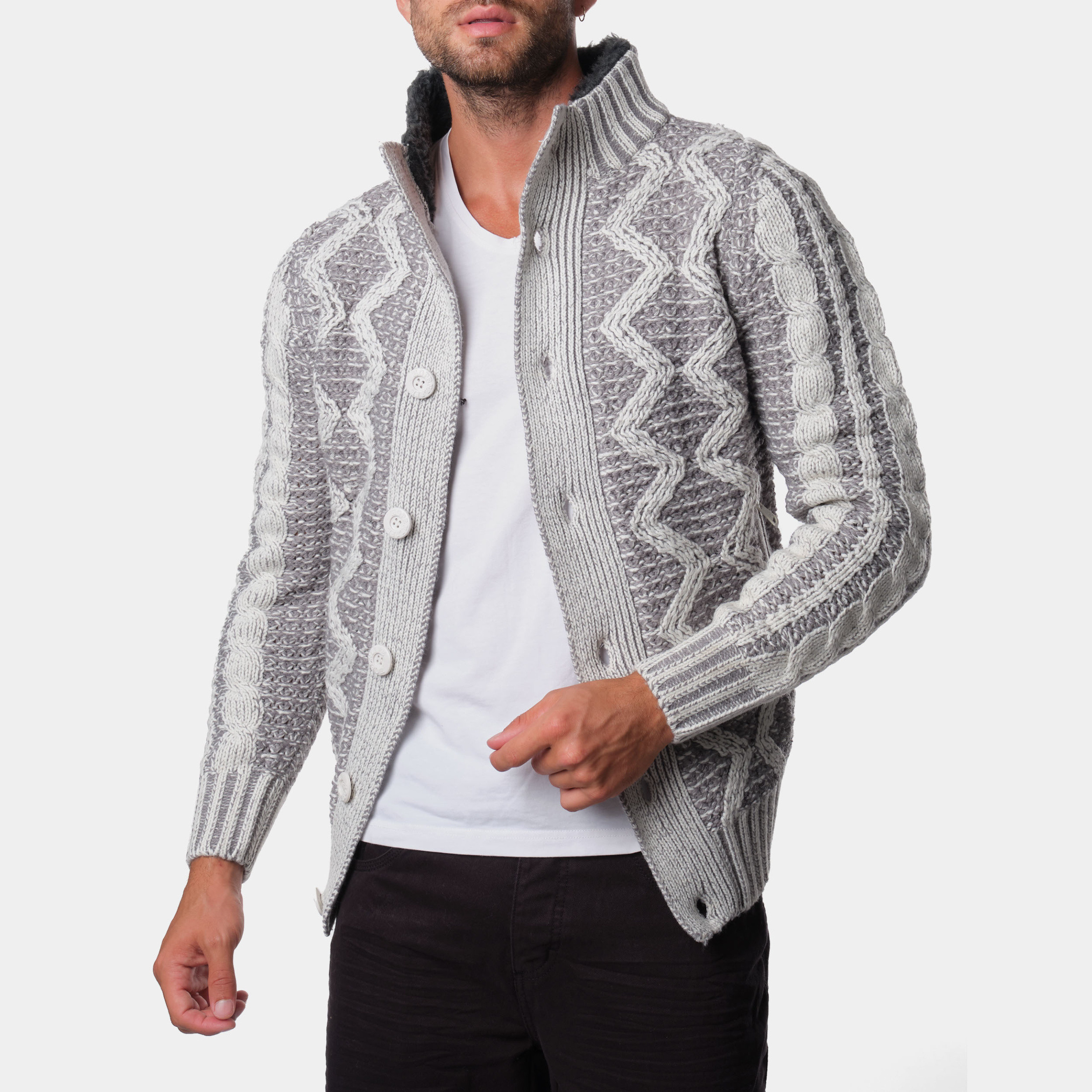Wholesaler Hopenlife - Buttoned knit cardigan, end of line