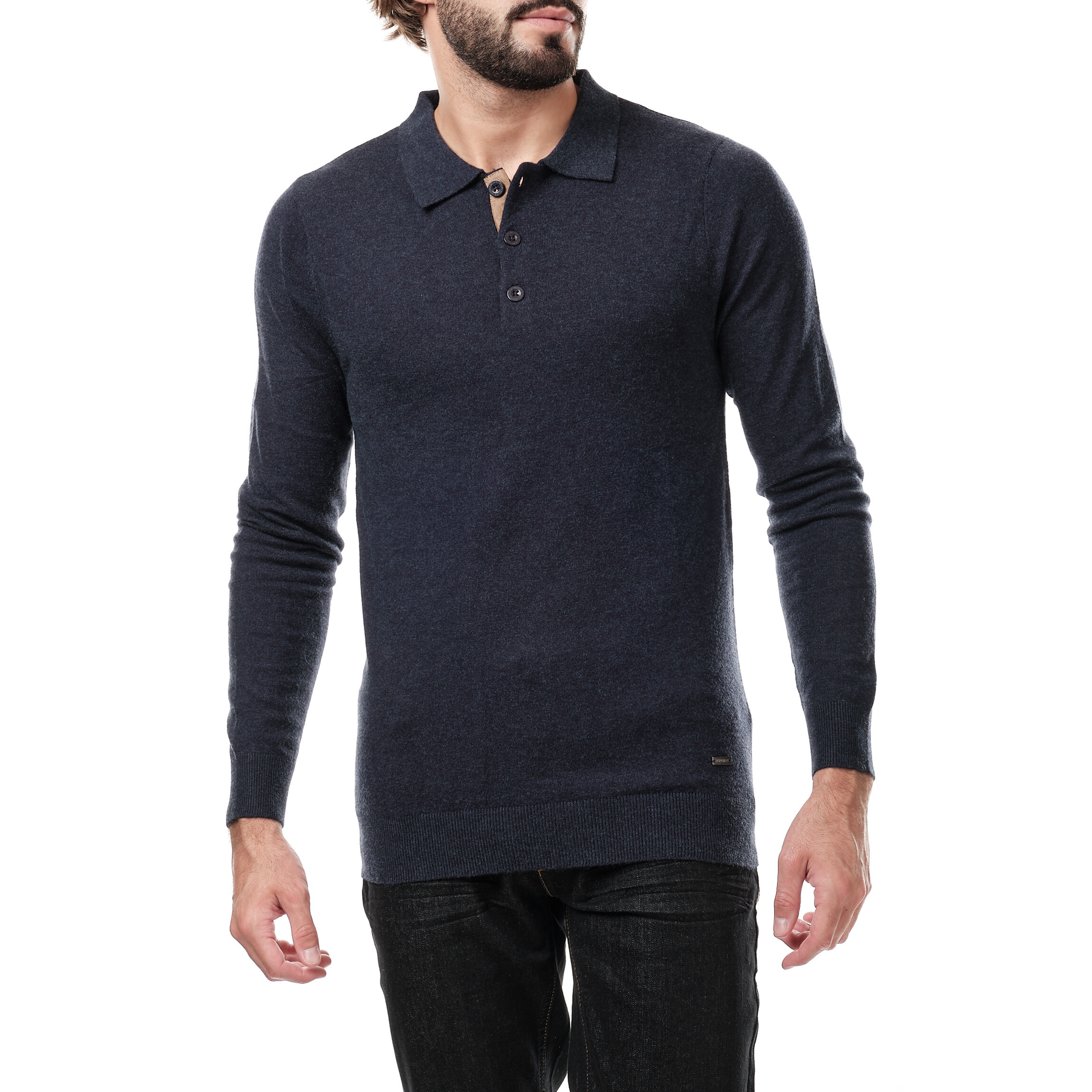 Grossiste Hopenlife - Pull fin col polo en maille