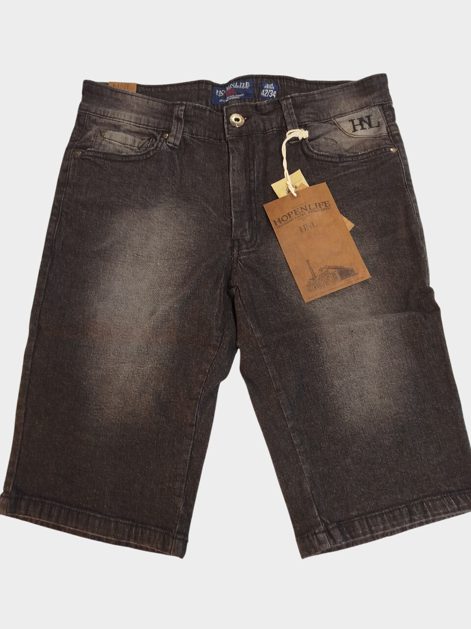 Grossiste Hopenlife - Bermudas jean uni