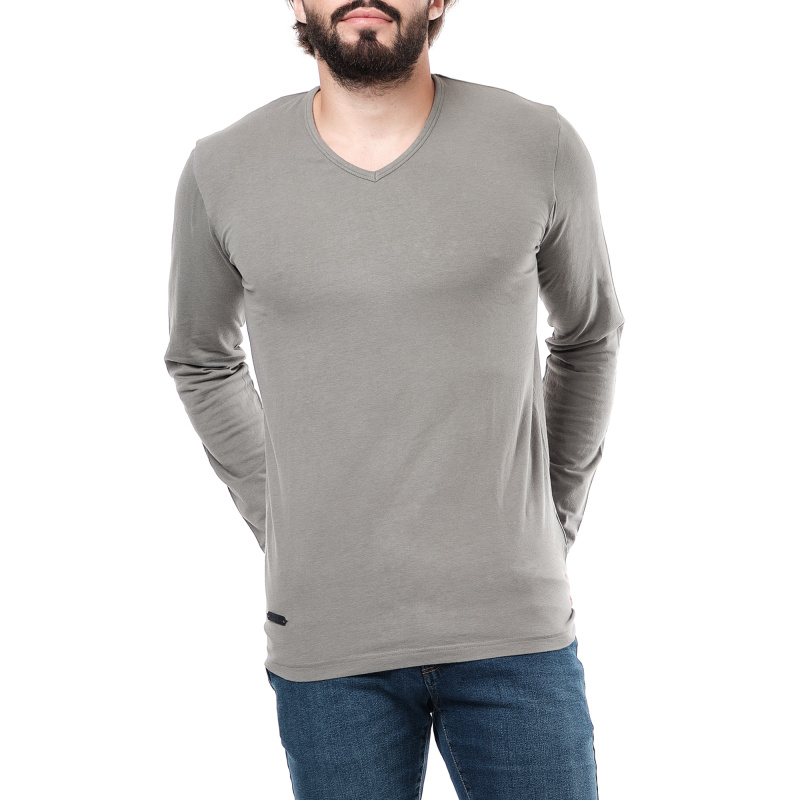 Wholesaler Hopenlife - Long-sleeved V-neck t-shirt: End of series