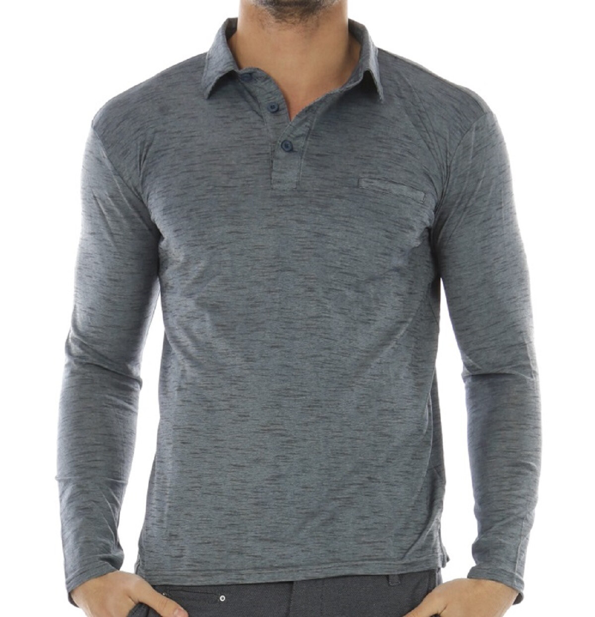 Wholesaler Hopenlife - Long-sleeved polo-neck t-shirt