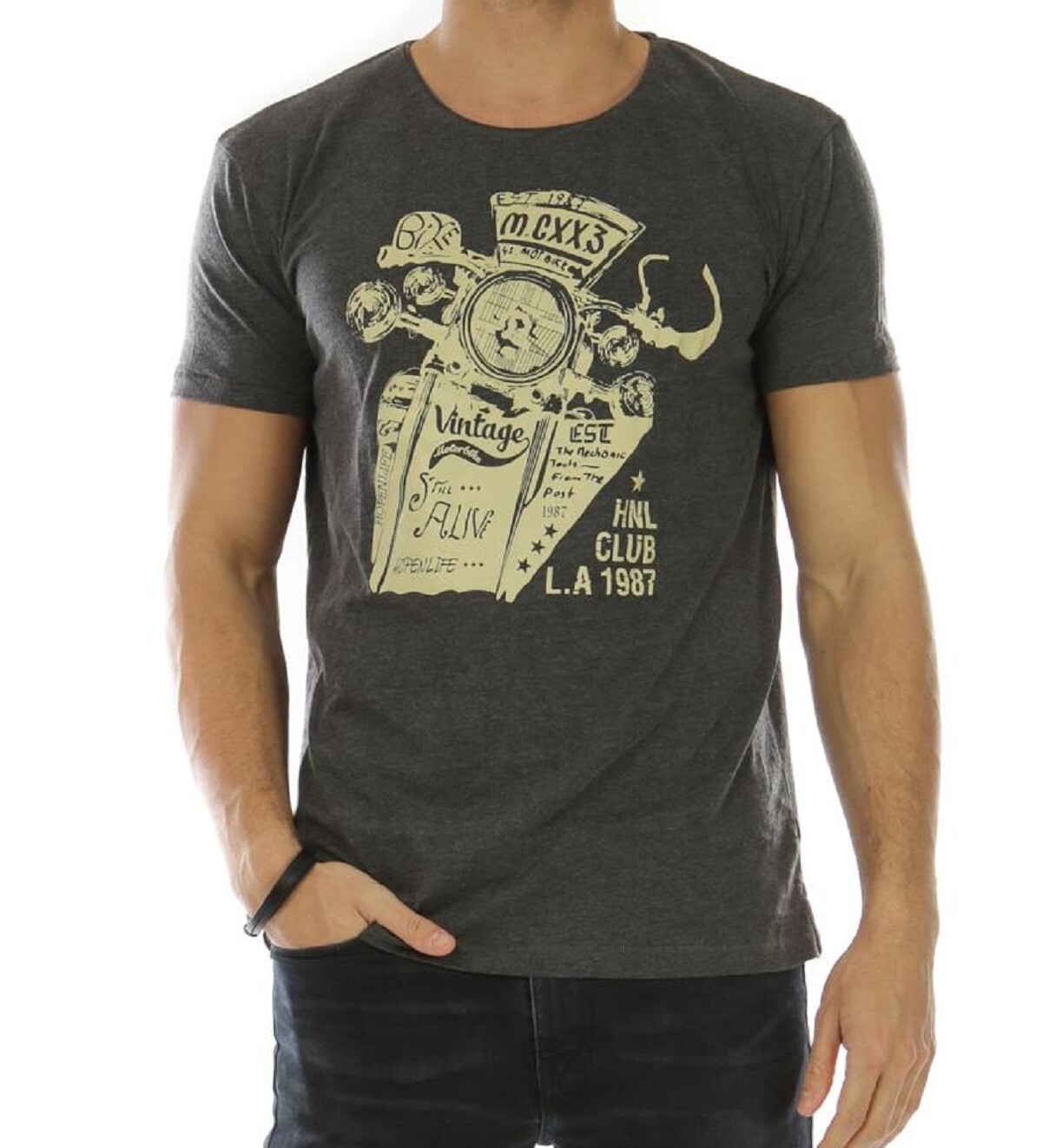 Großhändler Hopenlife - Bedrucktes Rundhals-T-Shirt