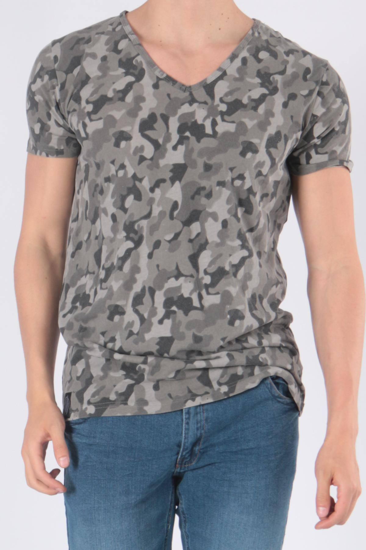 Großhändler Hopenlife - T-Shirt mit Militärdruck, Auslaufmodell