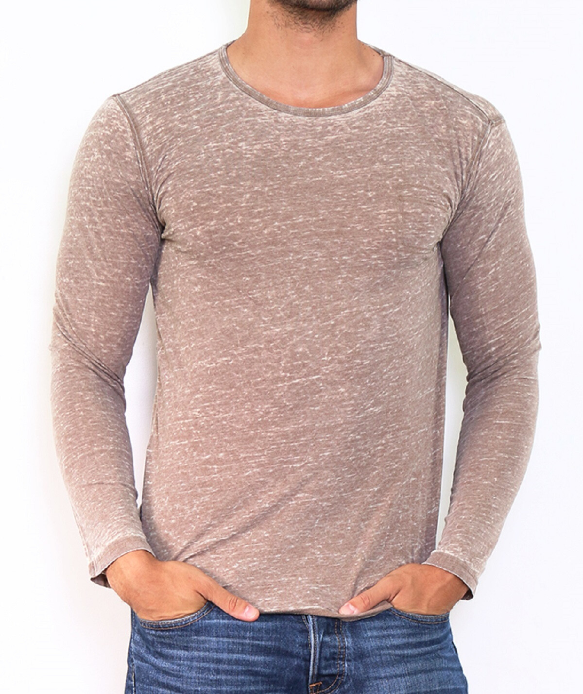 Wholesaler Hopenlife - Long-sleeved round-neck t-shirt, end of series